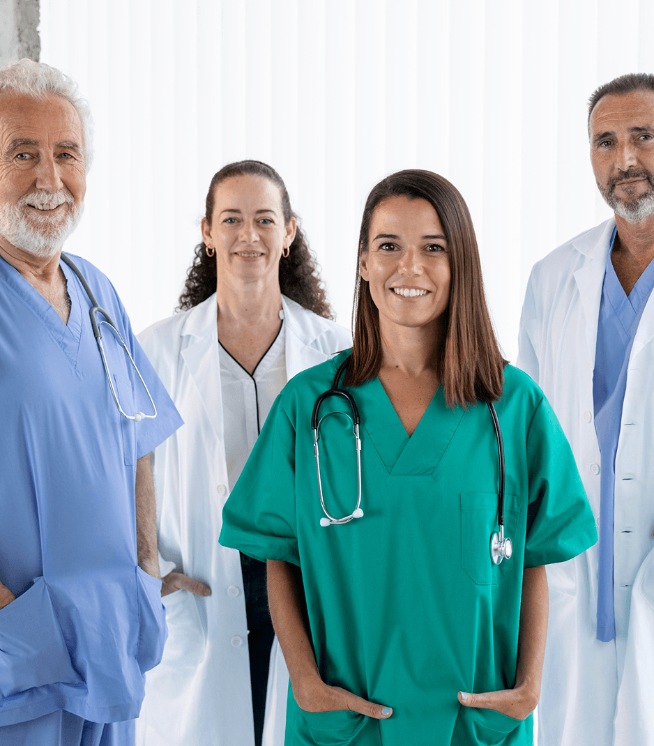 SP Fort Hospital medical team in a hospital corridor